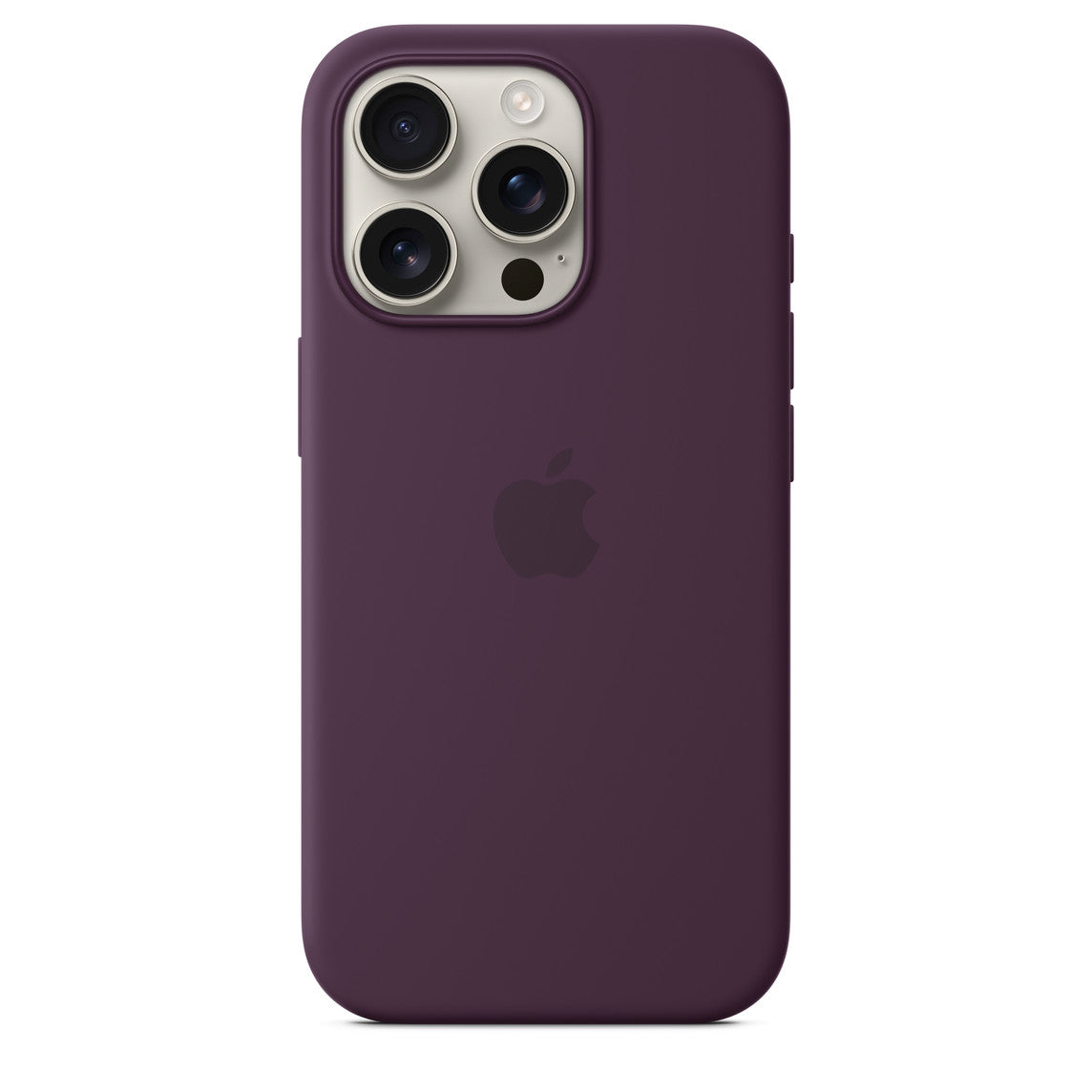 Logo Silicon Case for iPhone 16 Pro Max (Plum)