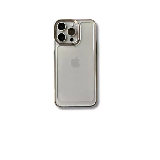 Natural Titanium Transparent Case for iPhone 15 Pro Max