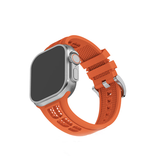 New Style Net Silicon Watch Band for 42/44/45 & 49 mm (Orange)