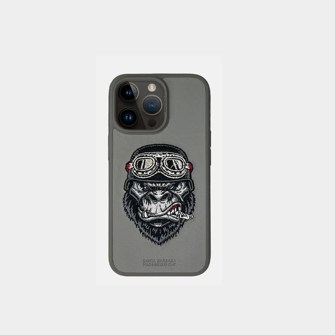 Santa Barbara Polo Patti Series King Kong Back Cover iPhone 15 Pro Max (Grey)