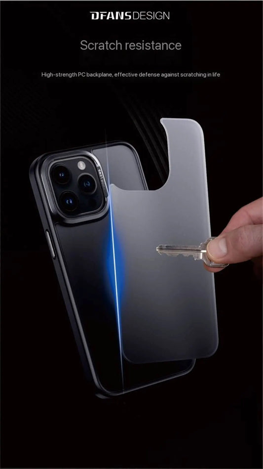 Premium Quality Matte Finish Case with Titanium Finished Metallic Camera Ring for iPhone 15 ProMax