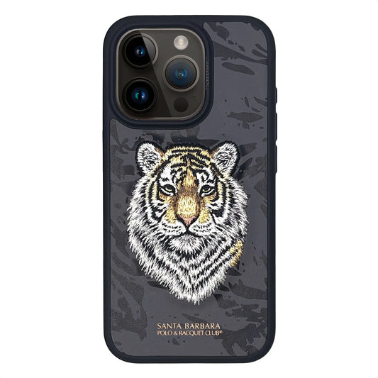 Santa Barbara Polo Tiger Embroided Case for iPhone 15 Plus