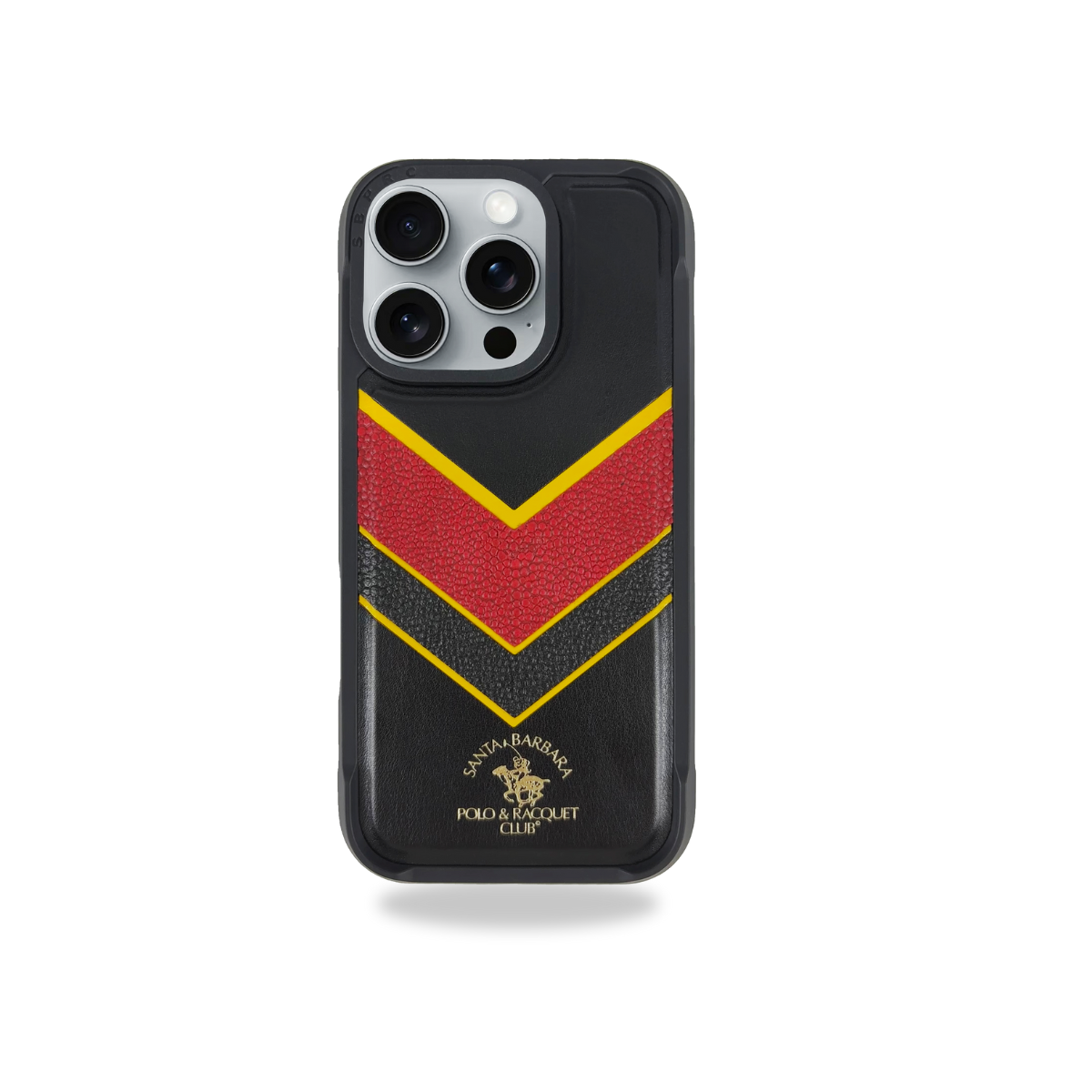 Santa Barbara Polo Raquet Club Barton Series for iPhone 16 Pro (Black & Red)