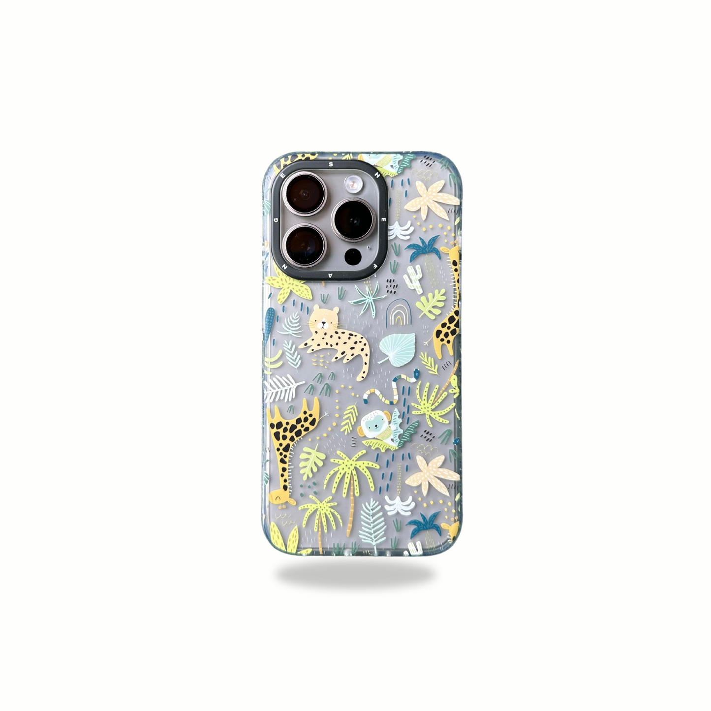 Cute Animal Series Semi Transparent Case for iPhone 15 Pro Max