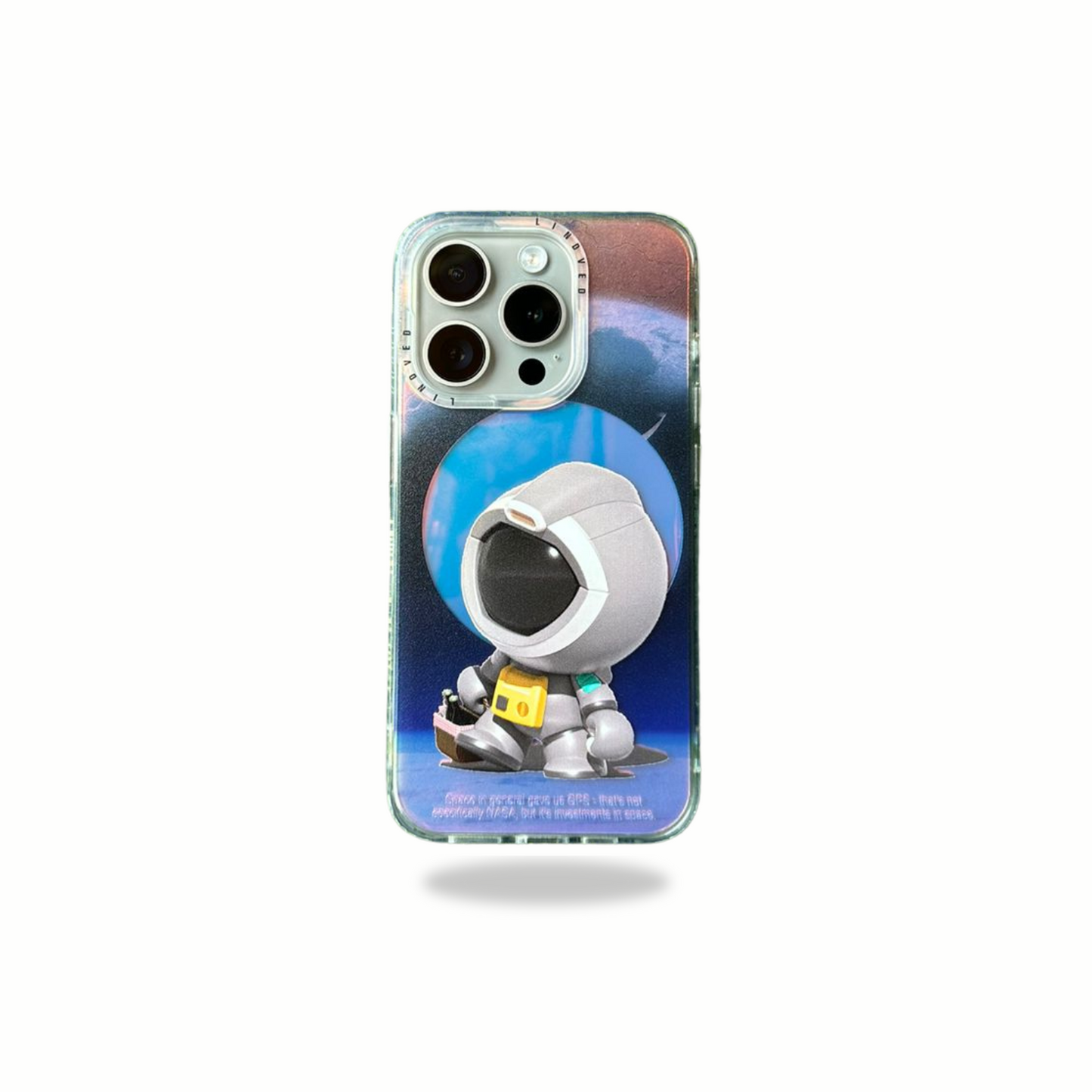 Astronaut Cartoon Designer Silicon Case for iPhone 15 Pro Max