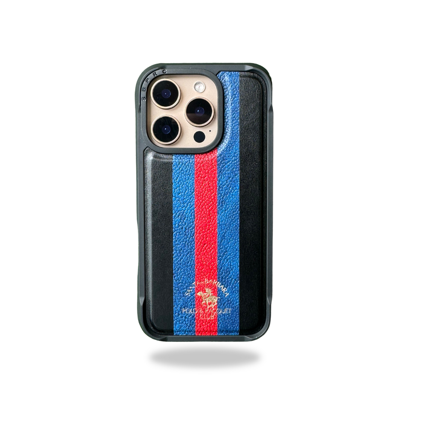 Santa Barbara Polo Raquet Club Barton Series for iPhone 16 Pro Max (Blue & Red)