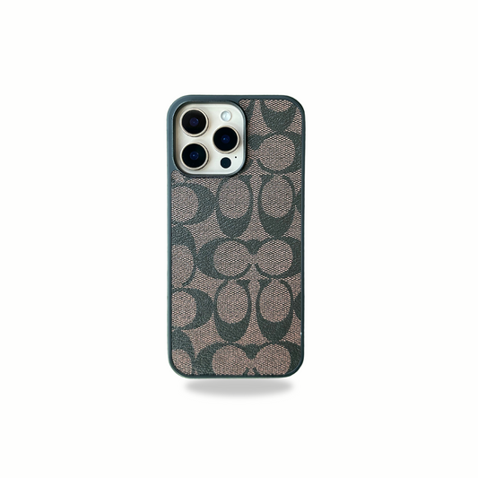 Branded Luxury Leather Case for Apple iPhone 16 Pro Max