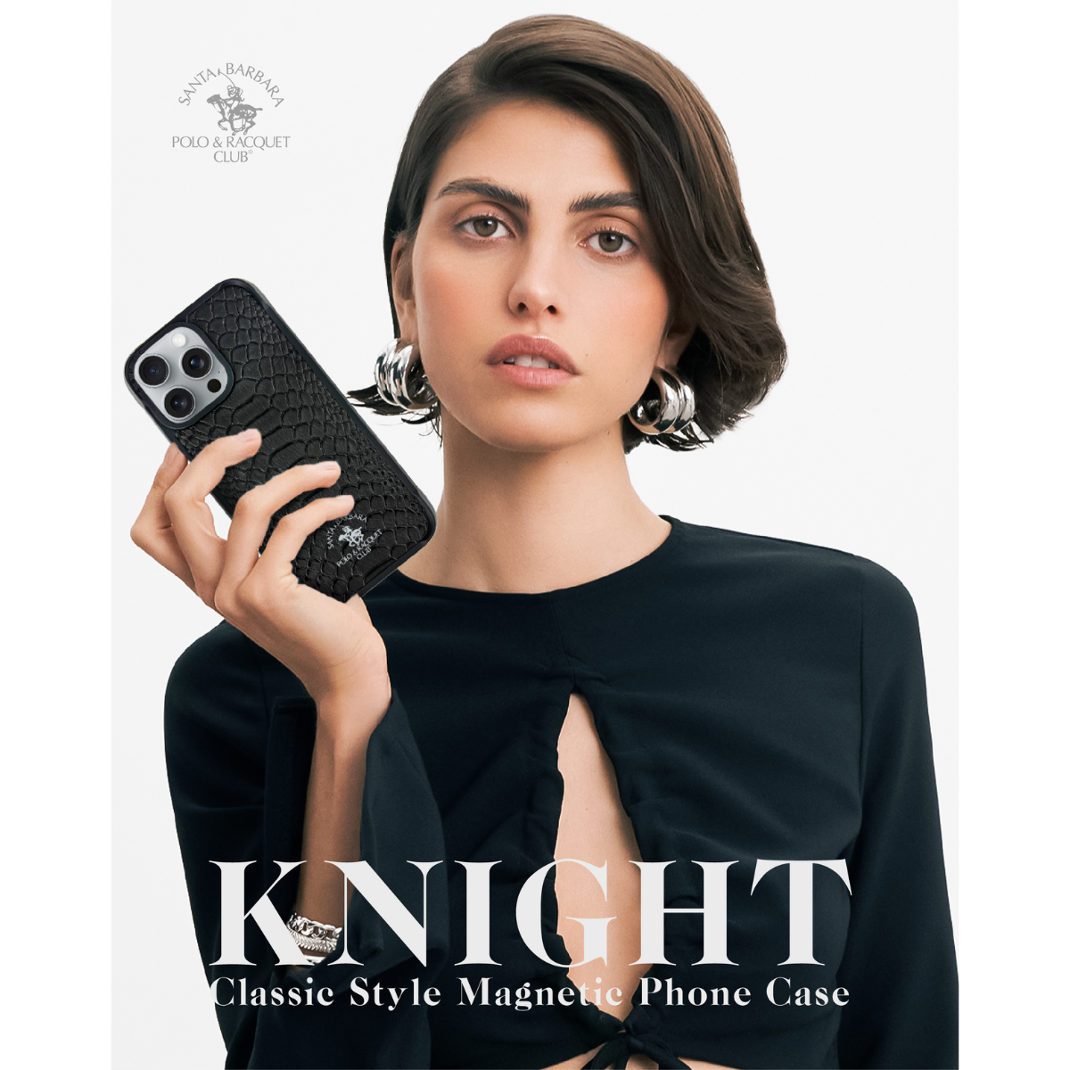 Santa Barbara Polo Raquet Club KNIGHT Series for iPhone 16 Pro Max (Black)