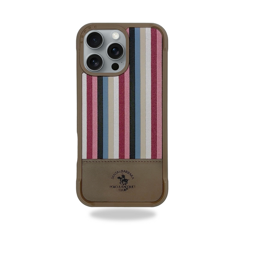 Santa Barbara Polo Raquet Club ISAAC Series for iPhone 16 Pro Max (Champaign Gold)