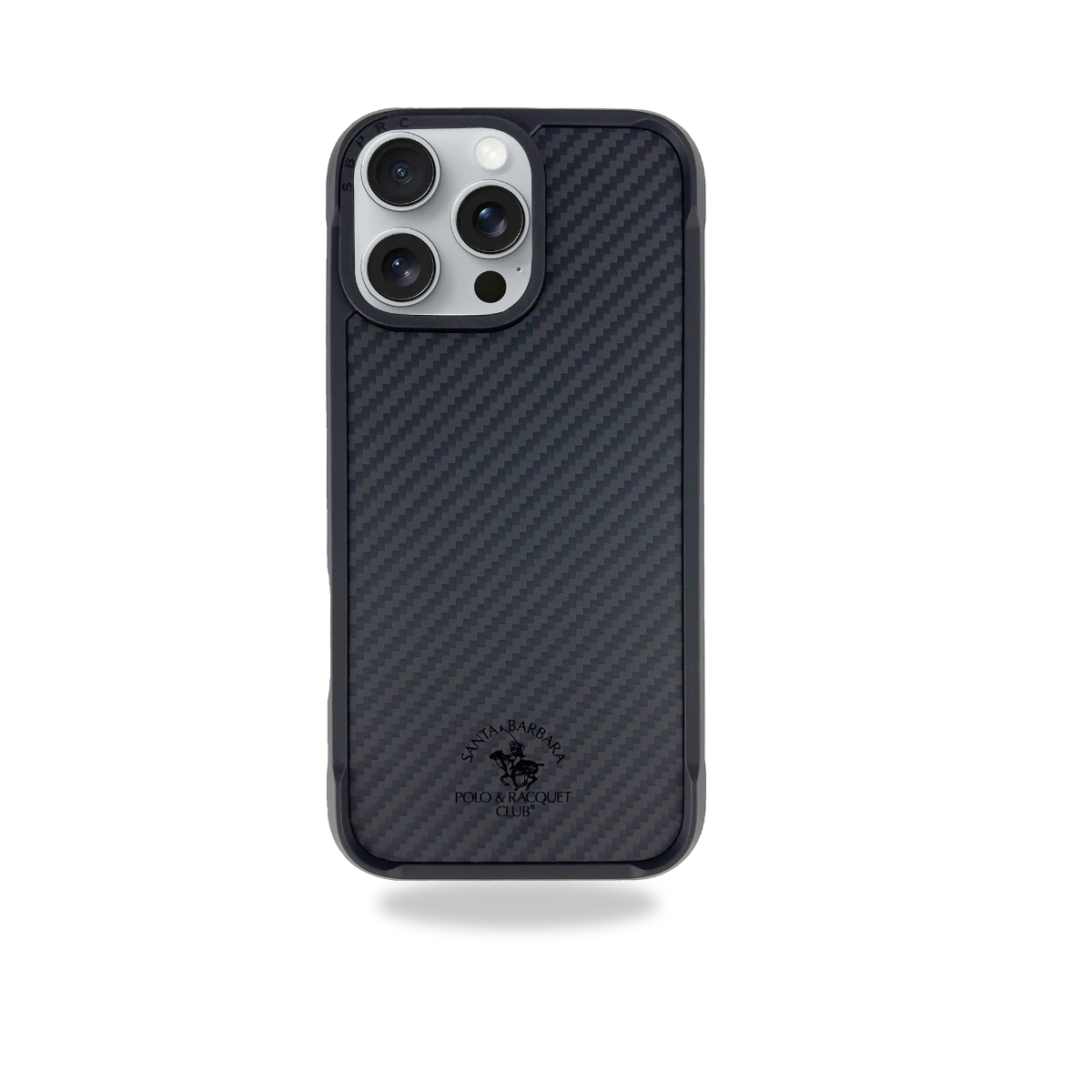 Santa Barbara Polo Raquet Club ELVIS Carbon Fibre Series for iPhone 16 Plus (Black)