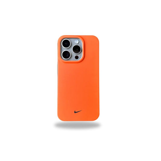 Premium Quality Drop Proof Matte Finish SLIM Sports Style Designer Case for iPhone 15 Pro Max (Neon Orange)