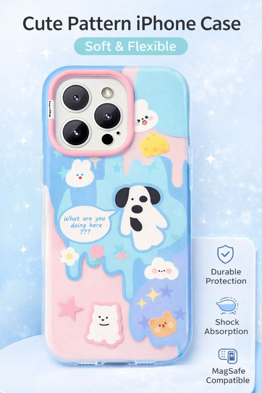Cartoon Designer Matte Finish Case for iPhone 16 Pro