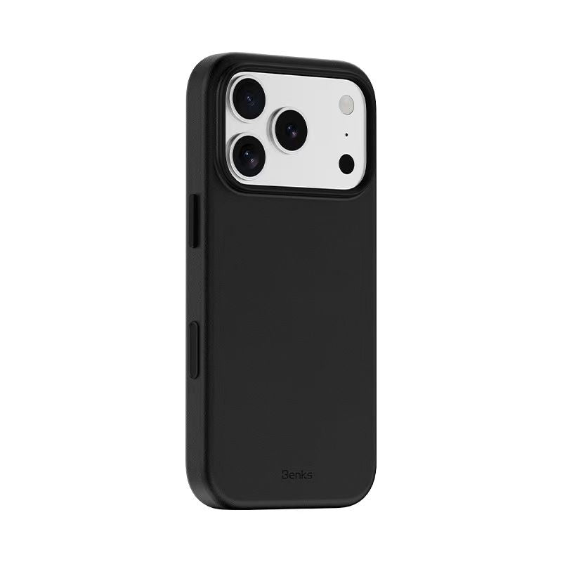 BENKS Vita Pro Series Genuine PU Leather Case for iPhone 17 Pro (BLACK)