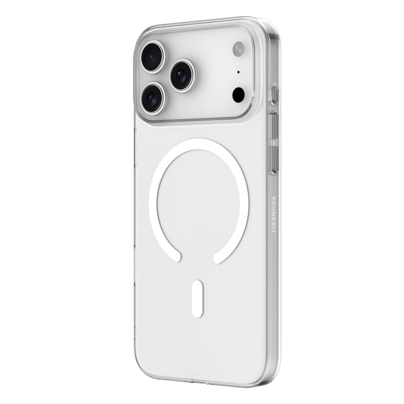 YOUNGKIT Crystal Clear Magsafe Series Transparent Case for iPhone 17 Pro Max (Transparent)