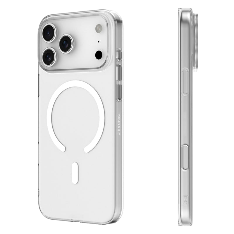 YOUNGKIT Crystal Clear Magsafe Series Transparent Case for iPhone 17 Pro Max (Transparent)