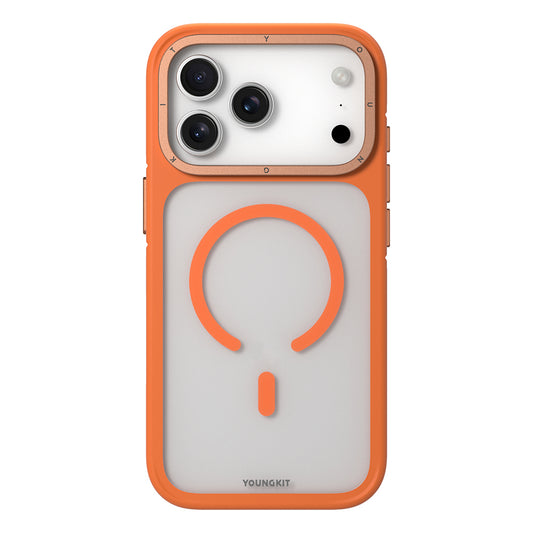 iPhone 17 Pro Max Case | YOUNGKIT Rocky Sand Series (ORANGE)