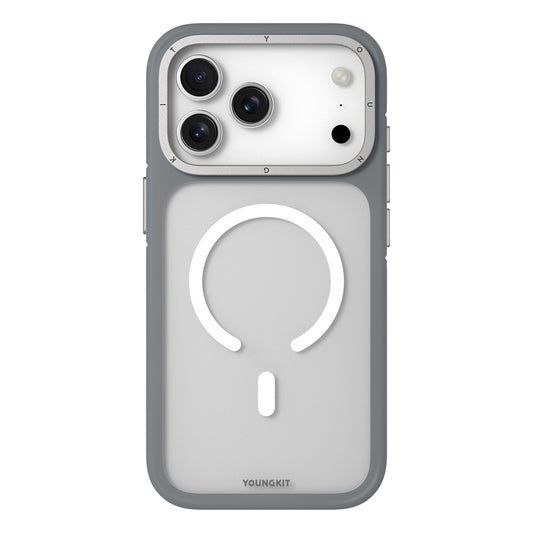 iPhone 17 Pro Max Case | YOUNGKIT Rocky Sand Series (GREY)