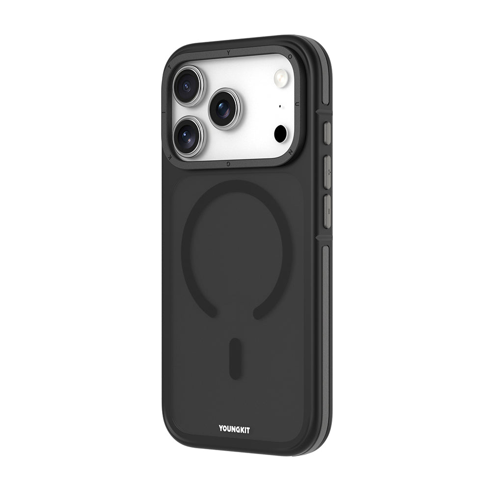 iPhone 17 Pro Max Case | YOUNGKIT Rocky Sand Series (BLACK)