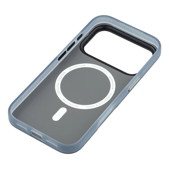 YOUNGKIT Technology Series Matte Finish Cover with Magsafe for iPhone 17 Pro Max - Grey