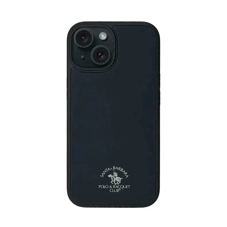 Santa Barbara Polo Norton Series Fine Woven Cover for iPhone 15 Pro Max (Black)