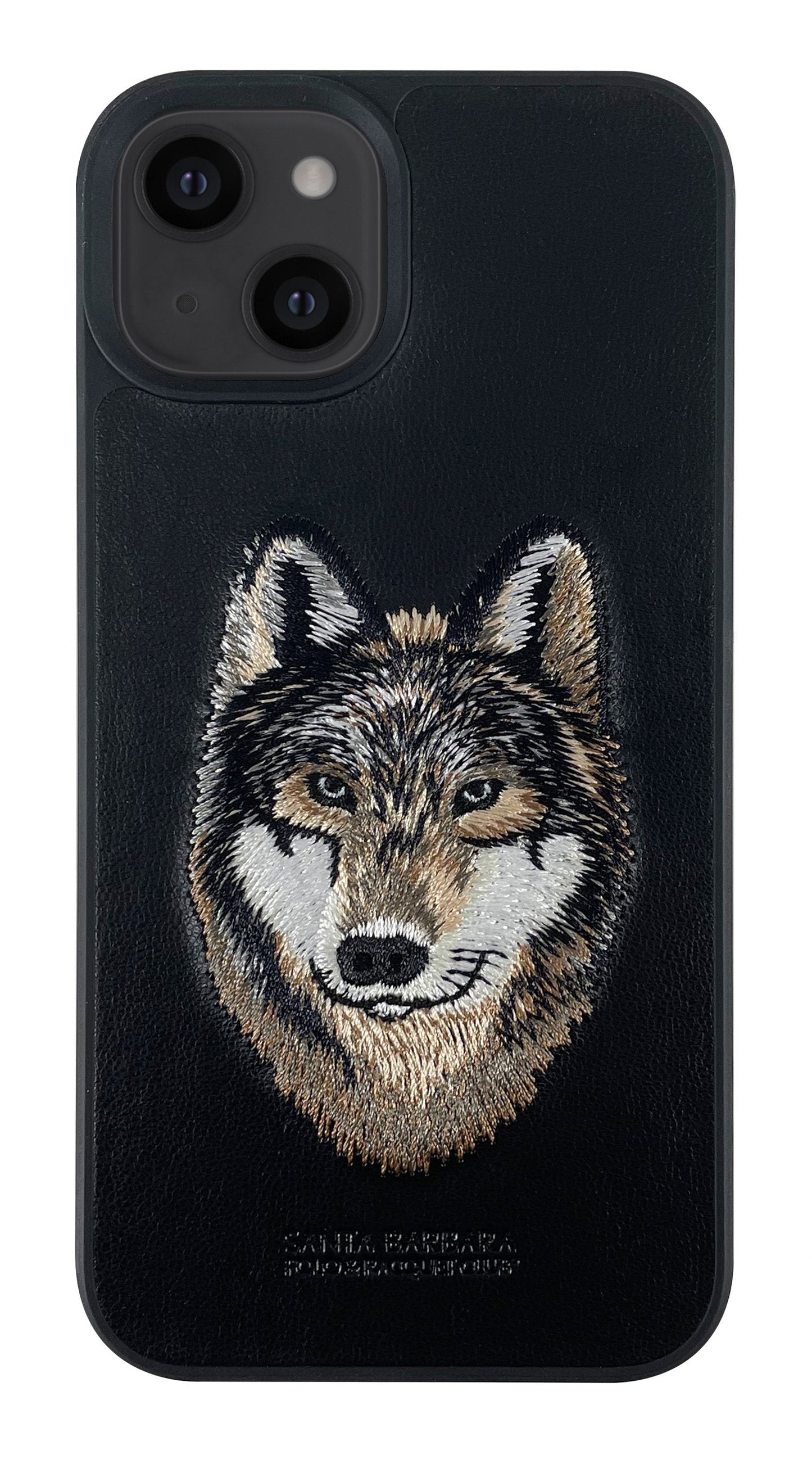 iPhone 14 Pro Polo Wolf  Genuine Santa Barbara Leather Case