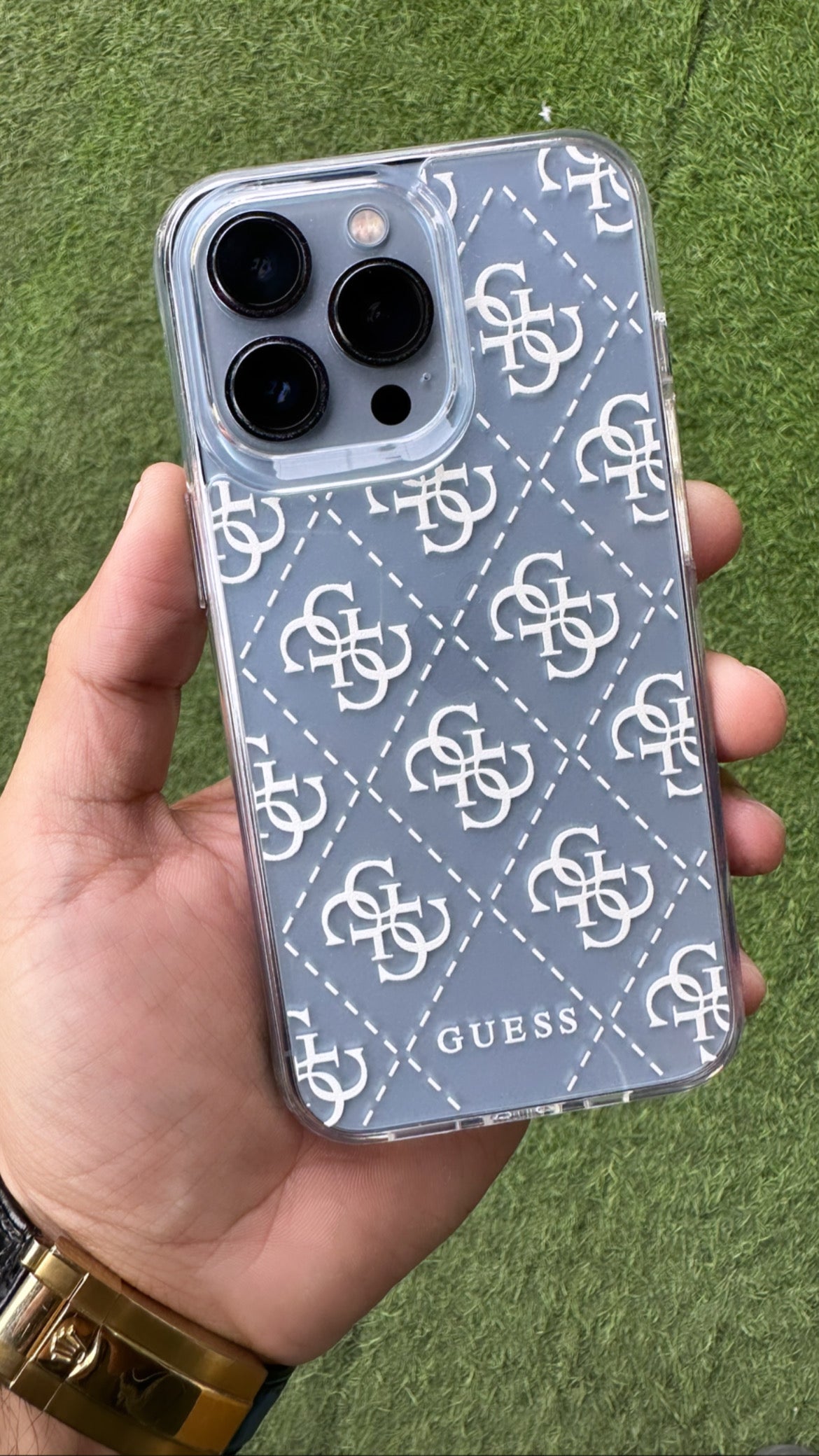 GUESS Transparent Case for iPhone 13 Pro Max