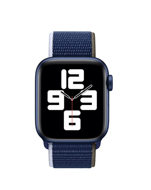 Abyss Blue Sports Loop for iWatch 38mm, 40mm & 41mm Series 1 2 3 4 5 6 7 (Watch Not Included)
