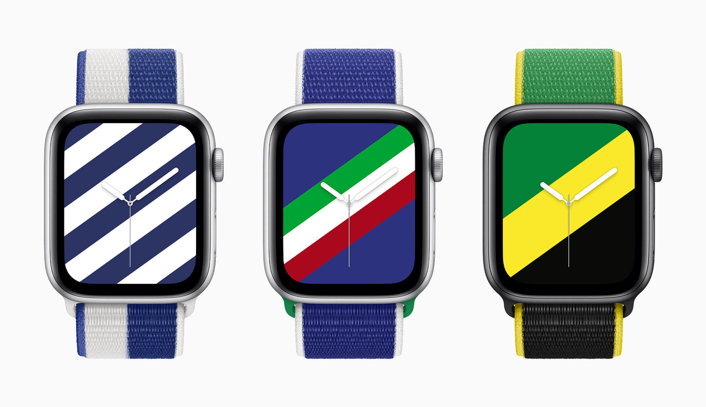 Country Colours Sports Loop for iWatch 45, 44mm & 42mm Series 1 2 3 4 5 6 7 & SE (Watch Not Included)