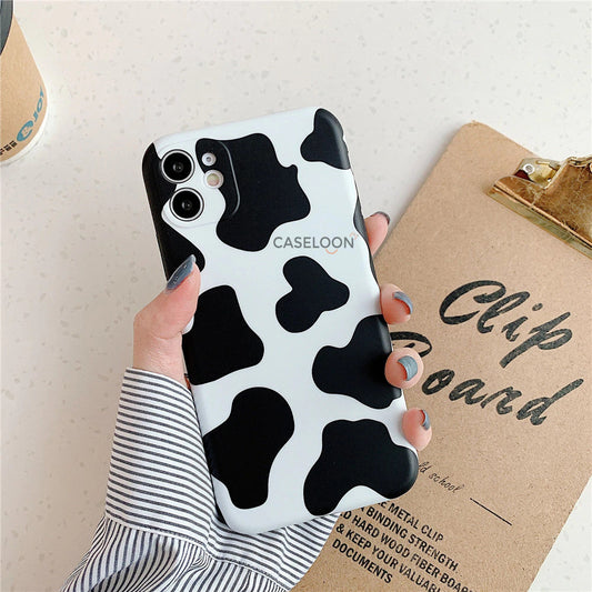 iPhone 12  Abstract Cow Pattern Designer Printed Slim Back Case