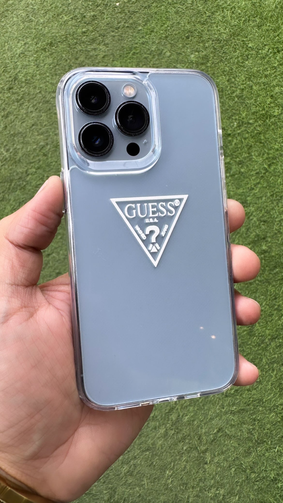 GUESS Transparent Case for iPhone 14 Plus