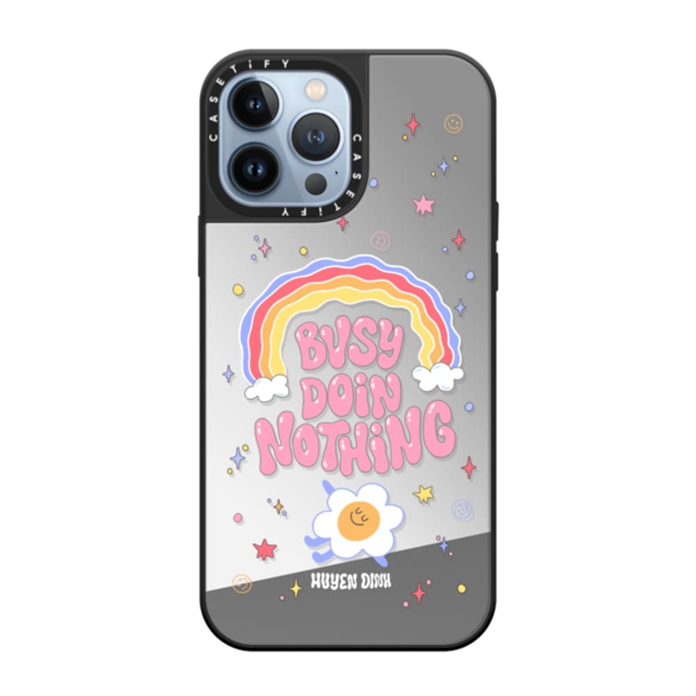 Busy Doin Nothing Reflective Mirror Designer Case iPhone 13 Pro