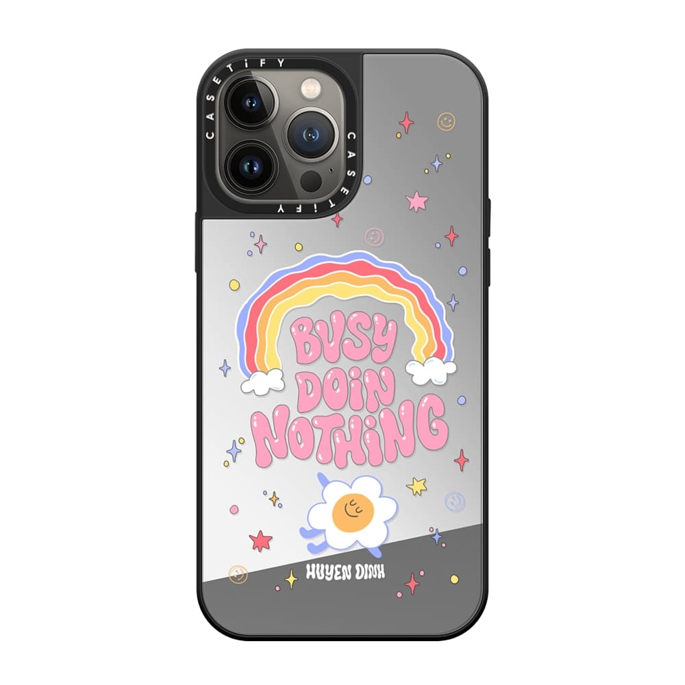 Busy Doin Nothing Reflective Mirror Designer Case iPhone 13 Pro