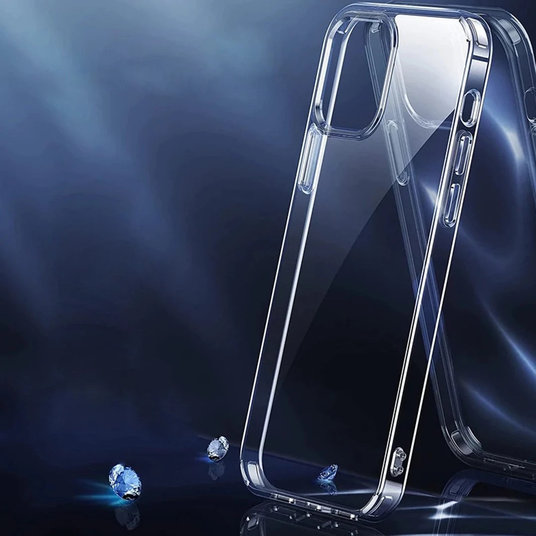 Crystal Clear Glass Case for iPhone 14