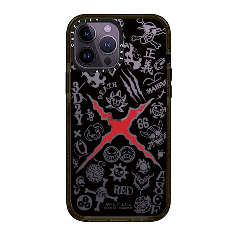 Death Red Designer Transparent Case for iPhone 14 Pro Max