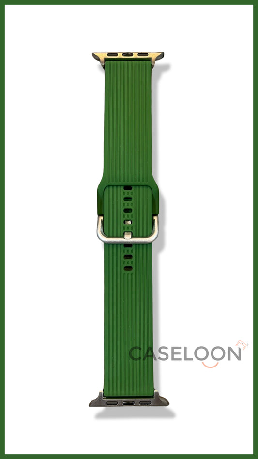 Leaf Green Silicon Watch Band for 38/40/41 mm