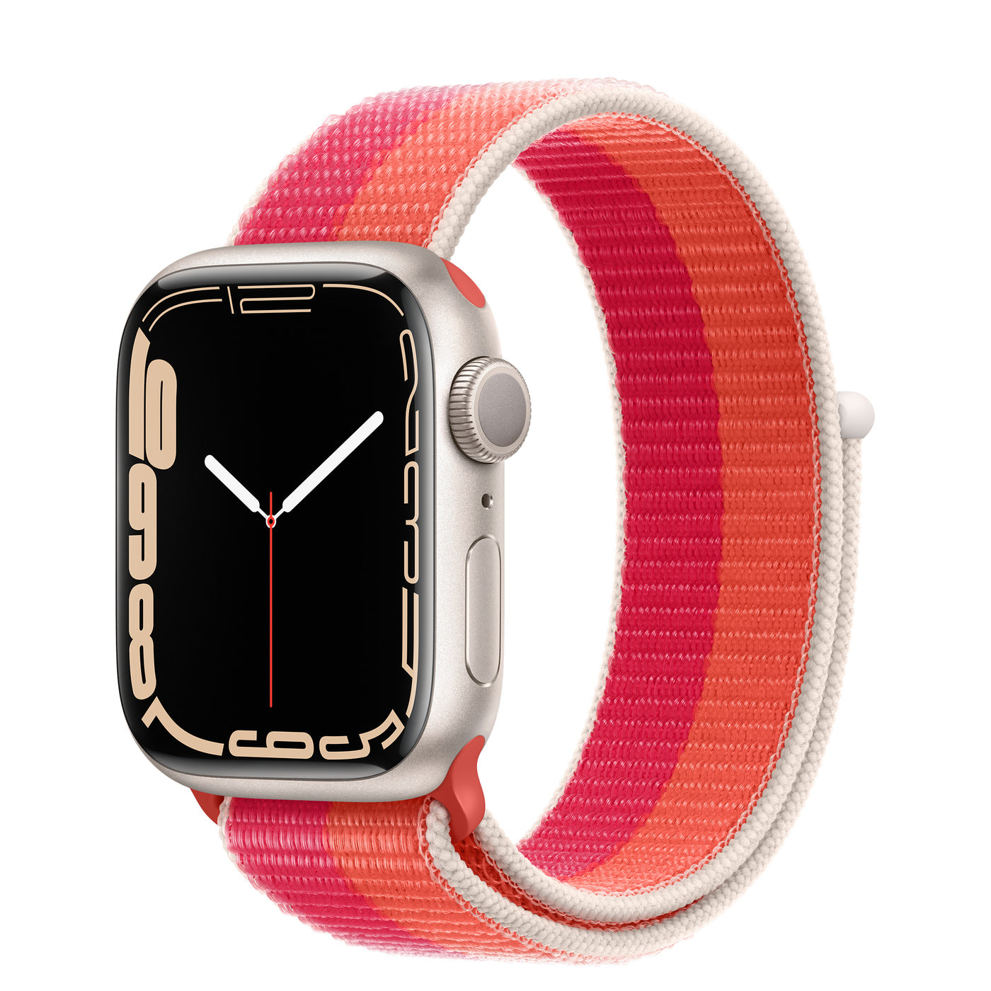 Nectarine/Peony Sports Loop for iWatch 38mm, 40mm & 41mm Series 1 2 3 4 5 6 7 8(Watch Not Included)