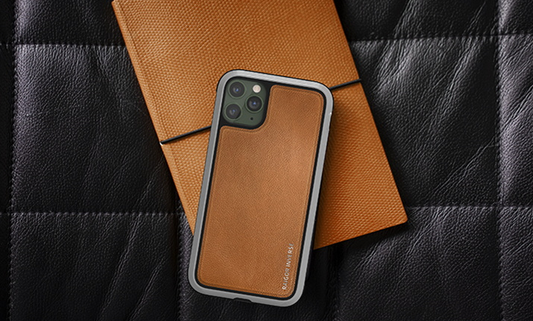 iPhone 12Pro Luxurious Leather Fall Protection Case - Brown
