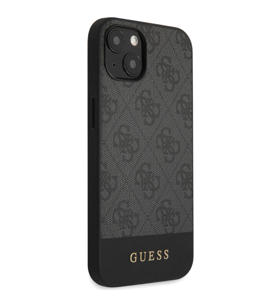 iPhone 13 Pro Premium Leather COLLECTION PU WITH BOTTOM STRIPE METAL LOGO - GUESS