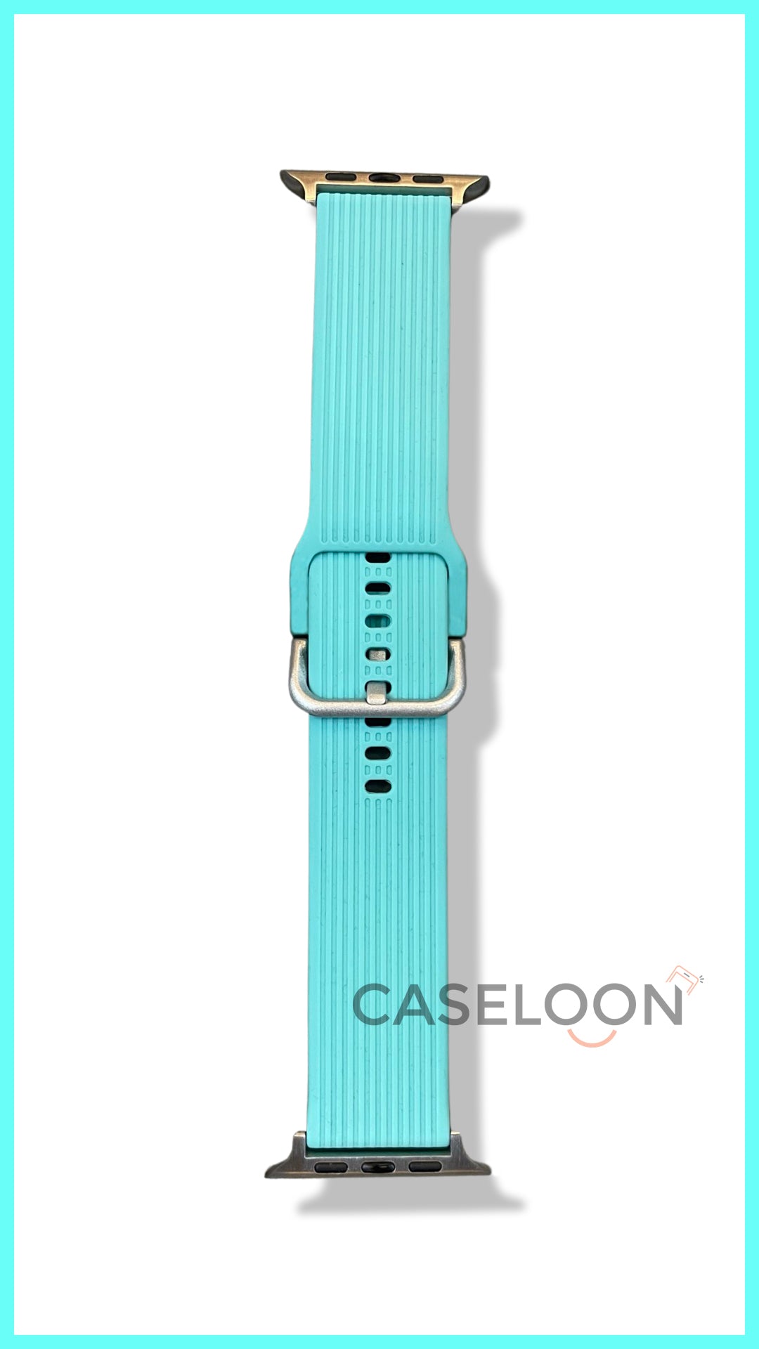 Turquoise Silicon Watch Band for 42/44/45 mm