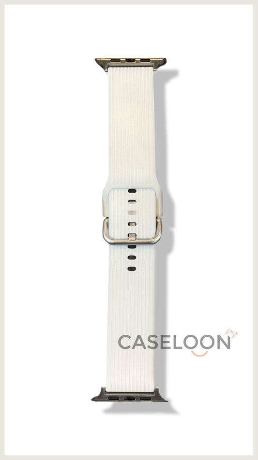 White Silicon Watch Band for 38/40/41 mm