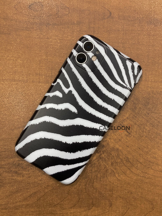iPhone 12 Pro Abstract ZebraPattern Designer Printed Slim Back Case