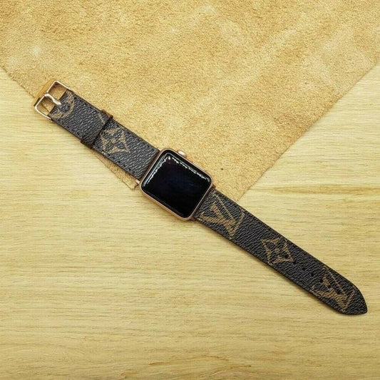 Luxury Leather Watch Strap For iWatch Series 1,2,3,4,5,6,7 (42/44/45mm)