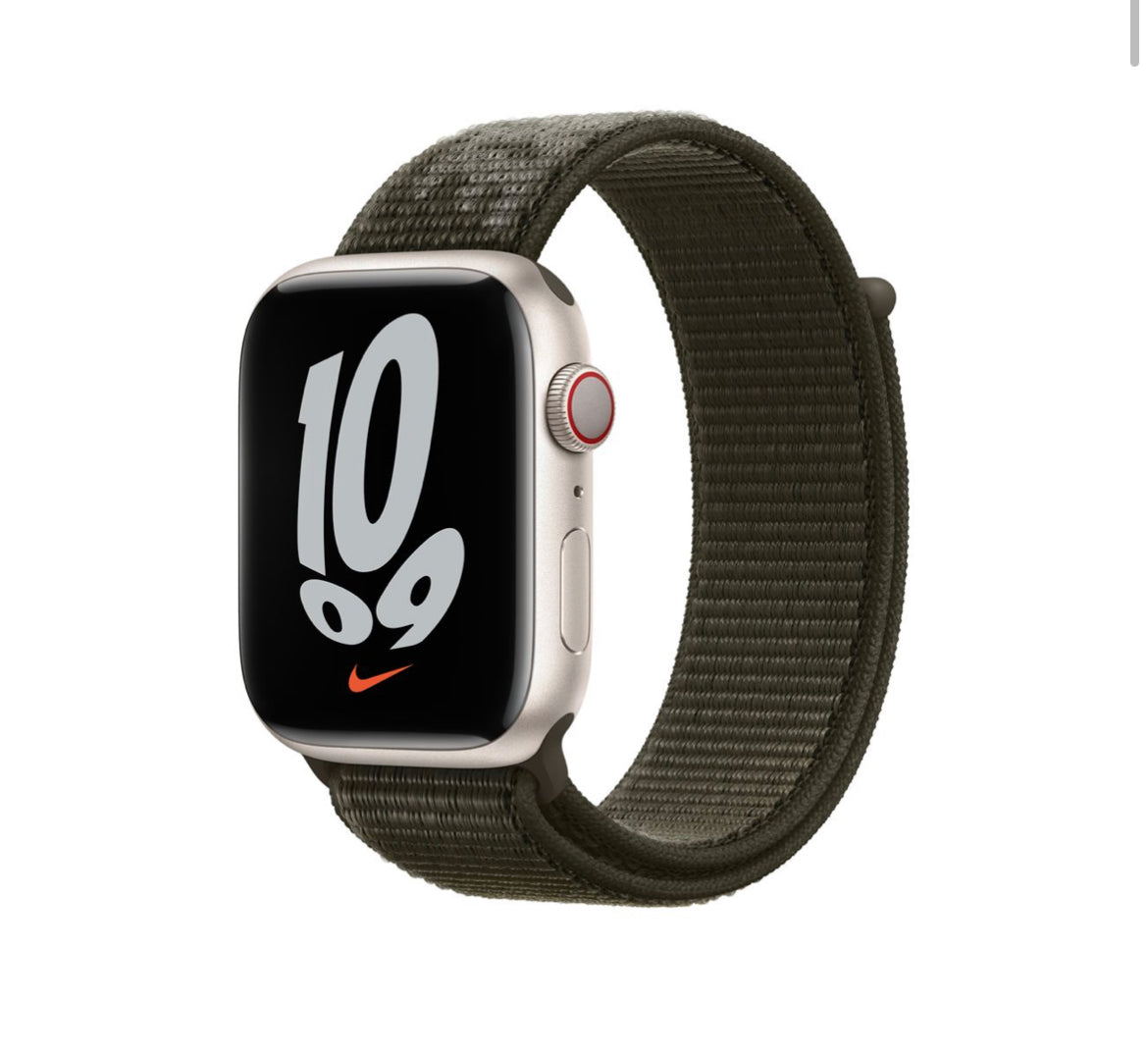 Green Sports Loop for iWatch 44mm, 42mm & 45mm Series 1 2 3 4 5 6 7 (Watch Not Included)