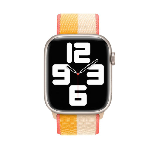 Maize White Sports Loop for iWatch 38mm, 40mm & 41mm Series 1 2 3 4 5 6 7 (Watch Not Included)