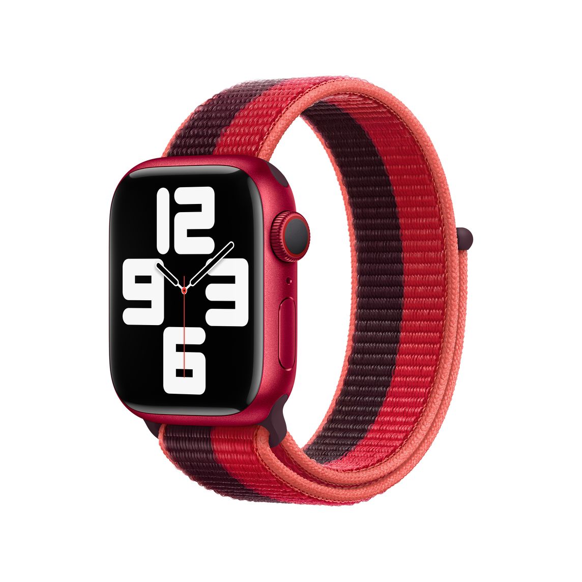 Red Sports Loop for iWatch 44mm, 42mm & 45mm Series 1 2 3 4 5 6 7 (Watch Not Included)