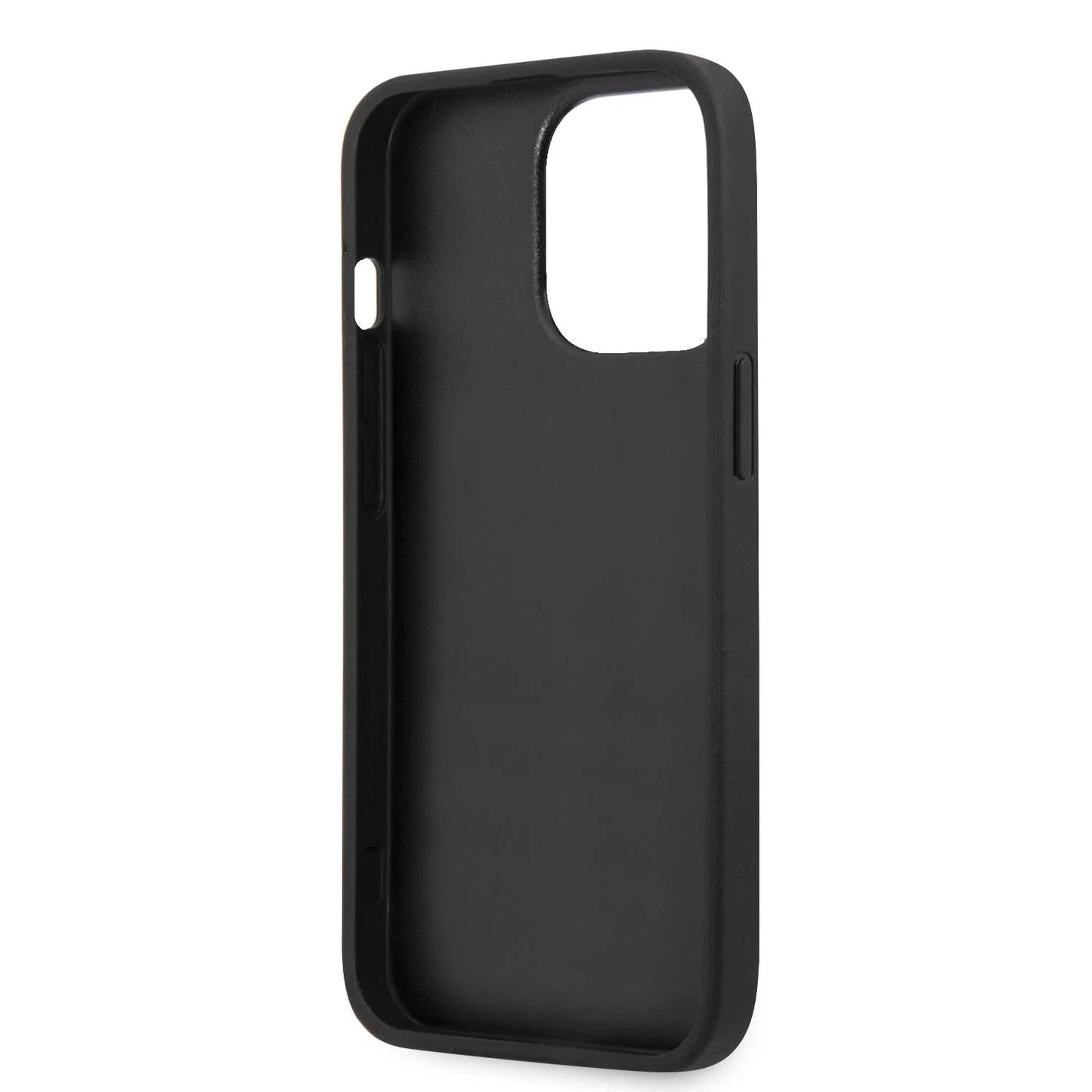 iPhone 13 Pro LEATHER CASE GUESS PRINTED ALL OVER DESIGN - GUESS - GREY/BLACK